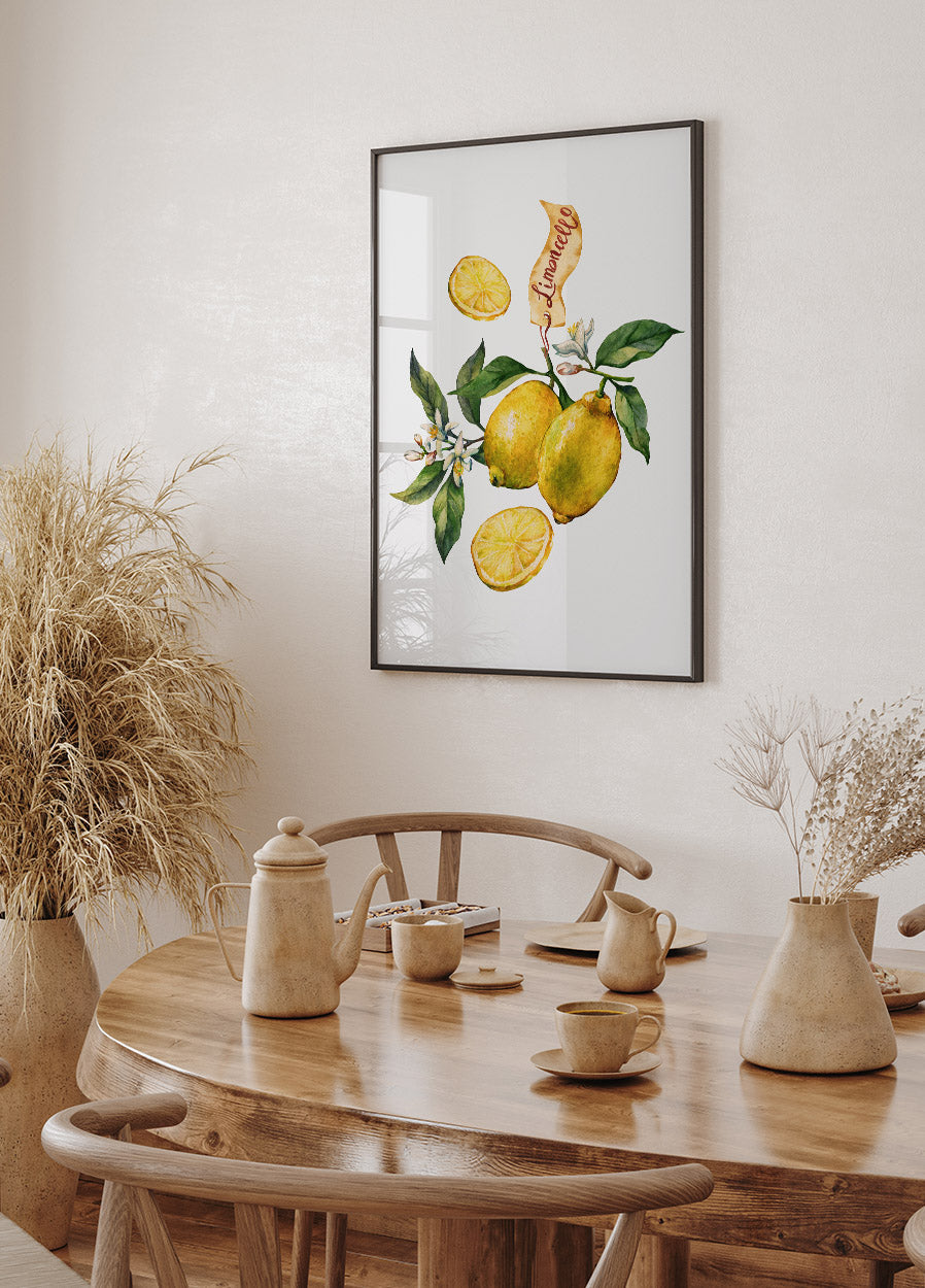 Lemon Citrus Limon Plakat - Posterbox.no