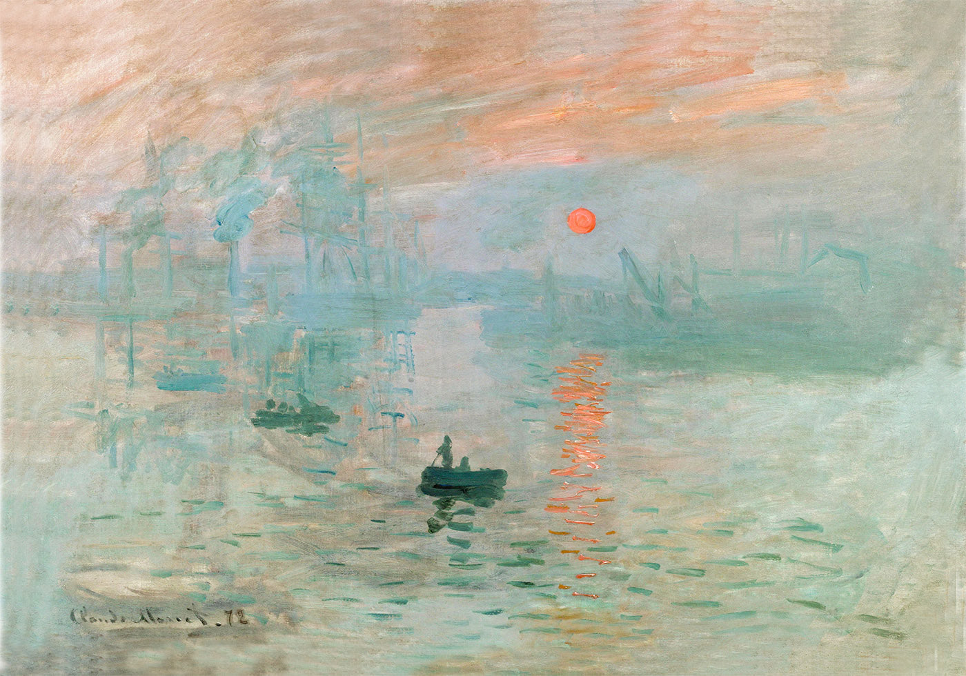 Impression Sonnenaufgang 1872 Poster von Claude Monet