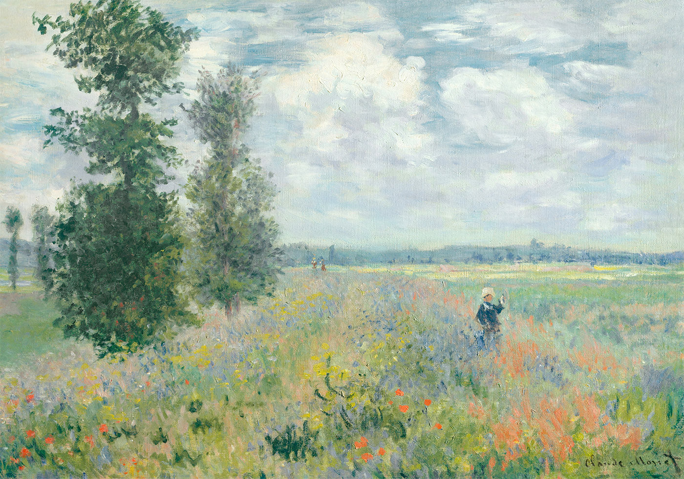 Mohnfelder 1875 Poster von Claude Monet