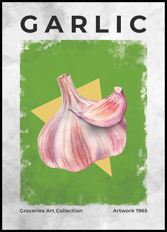 Garlic Vintage Art Plakat - Posterbox.no