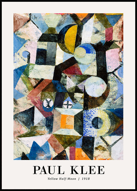 Yellow Half-Moon 1918 by Paul Klee Plakat - Posterbox.no