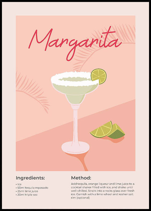 Margarita Cocktail Plakat - Posterbox.no