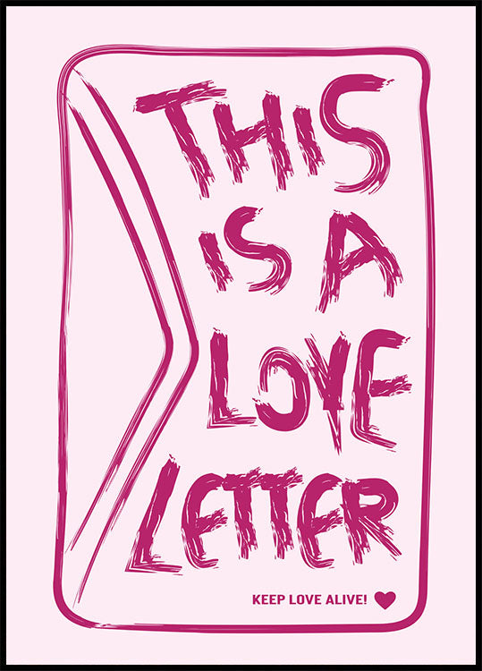 This Is a Love Letter Plakat - Posterbox.no