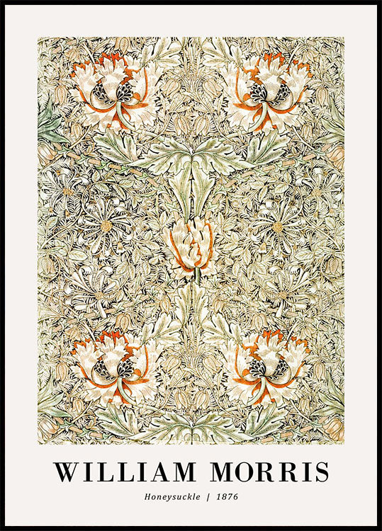 William Morris Honeysuckle 1876 Plakat - Posterbox.no