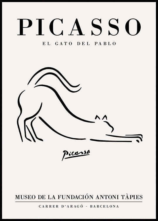 Pablo Picasso El Gato Plakat - Posterbox.no