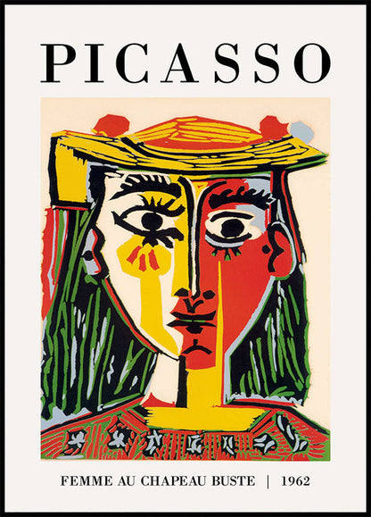 Pablo Picasso -  El Rostro 1962 Plakat - Posterbox.no