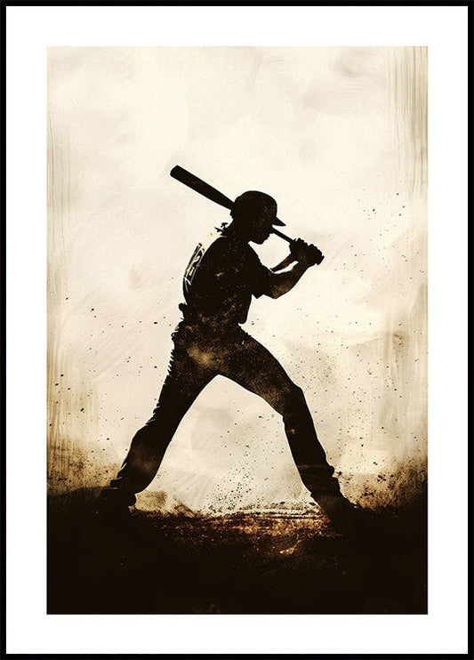 Baseball-Schwung Poster