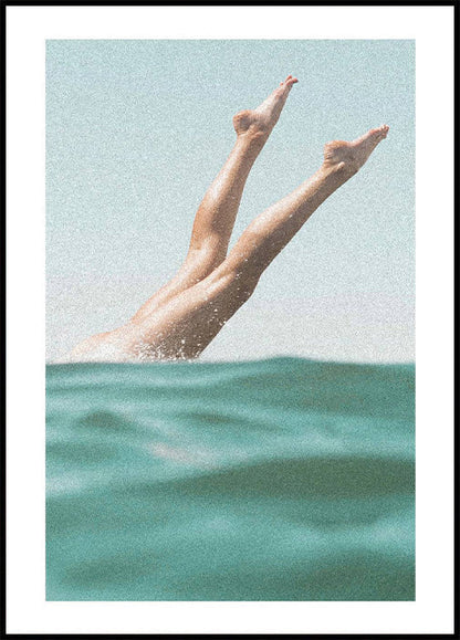 Summer Print Sea & Legs Plakat - Posterbox.no