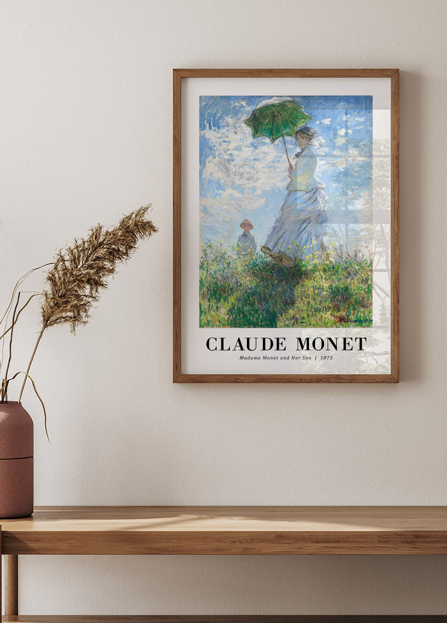 Madame Monet and Her Son 1875 Plakat by Claude Monet - Posterbox.no