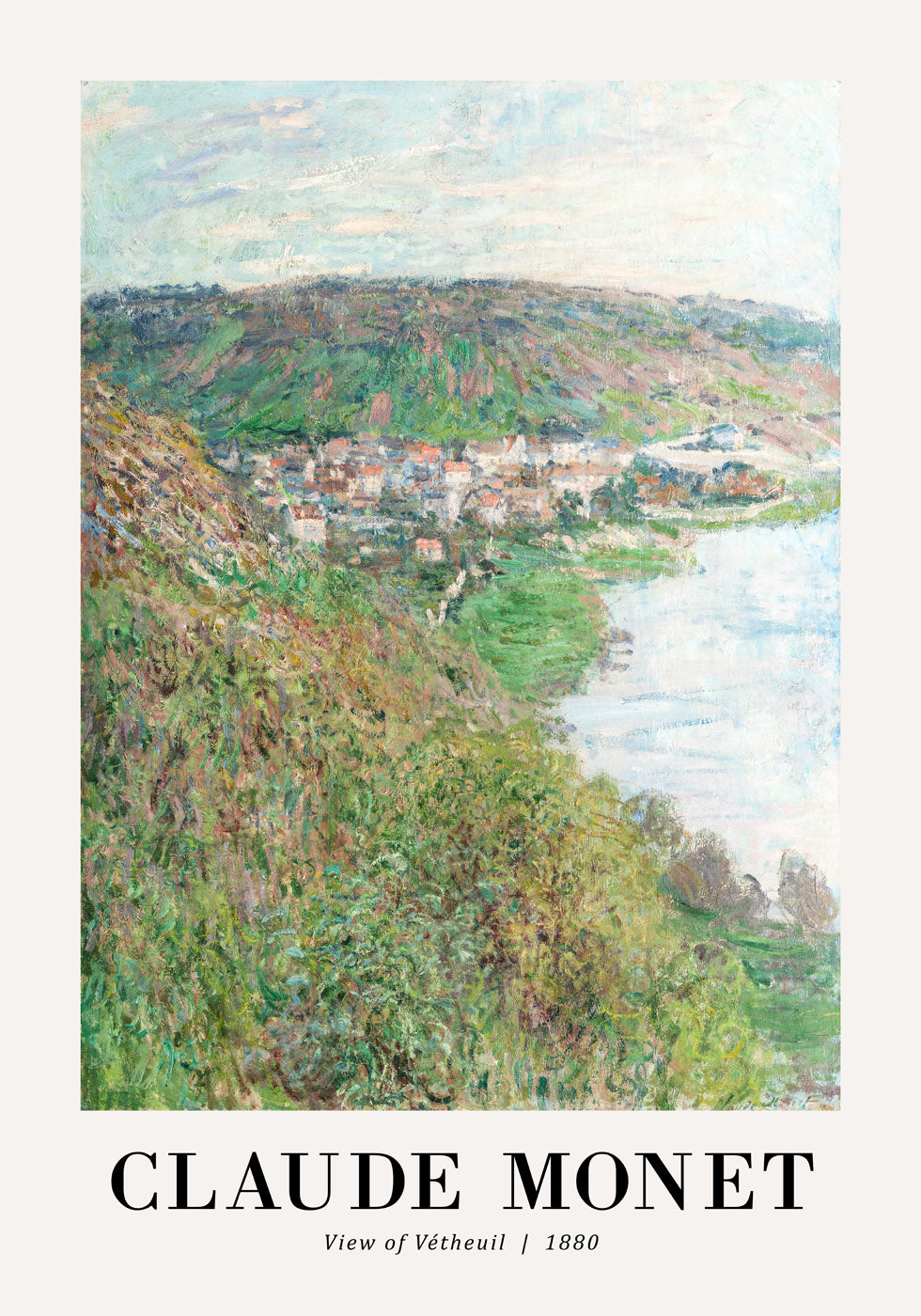 View of Vetheuil 1880 Plakat by Claude Monet - Posterbox.no