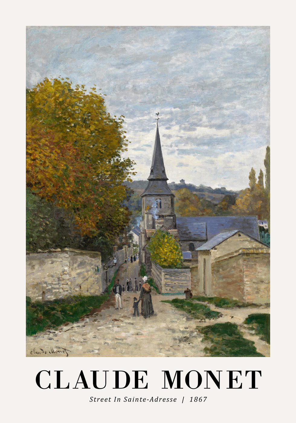 Street in Sainte-Adresse 1867 Plakat by Claude Monet - Posterbox.no