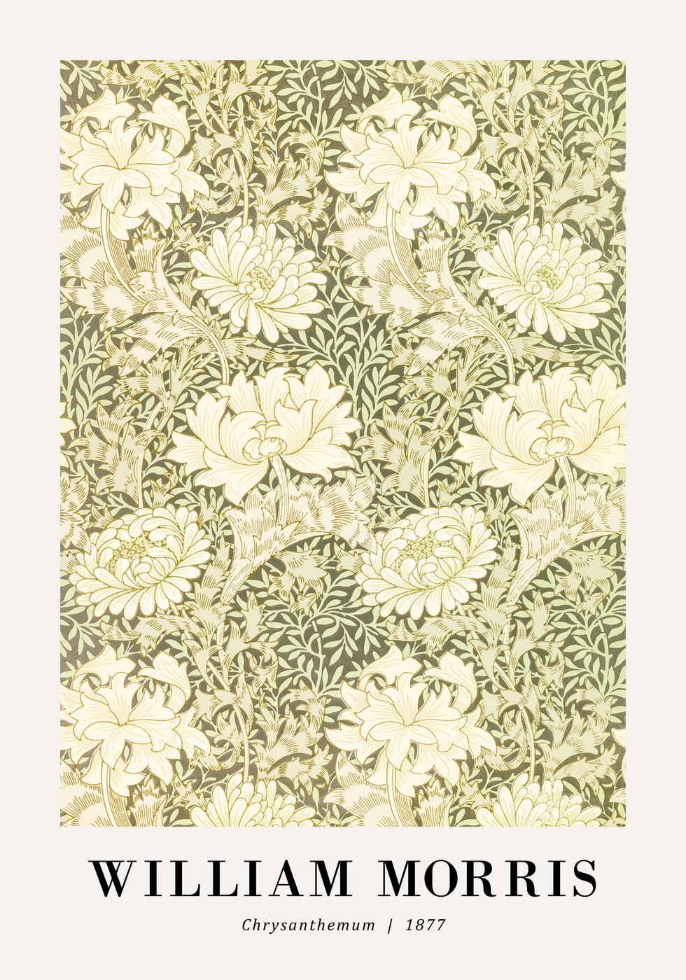 William Morris Chrysanthemum 1877 Plakat - Posterbox.no