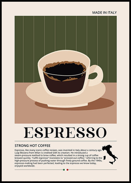 Espresso, starker Kaffee Poster