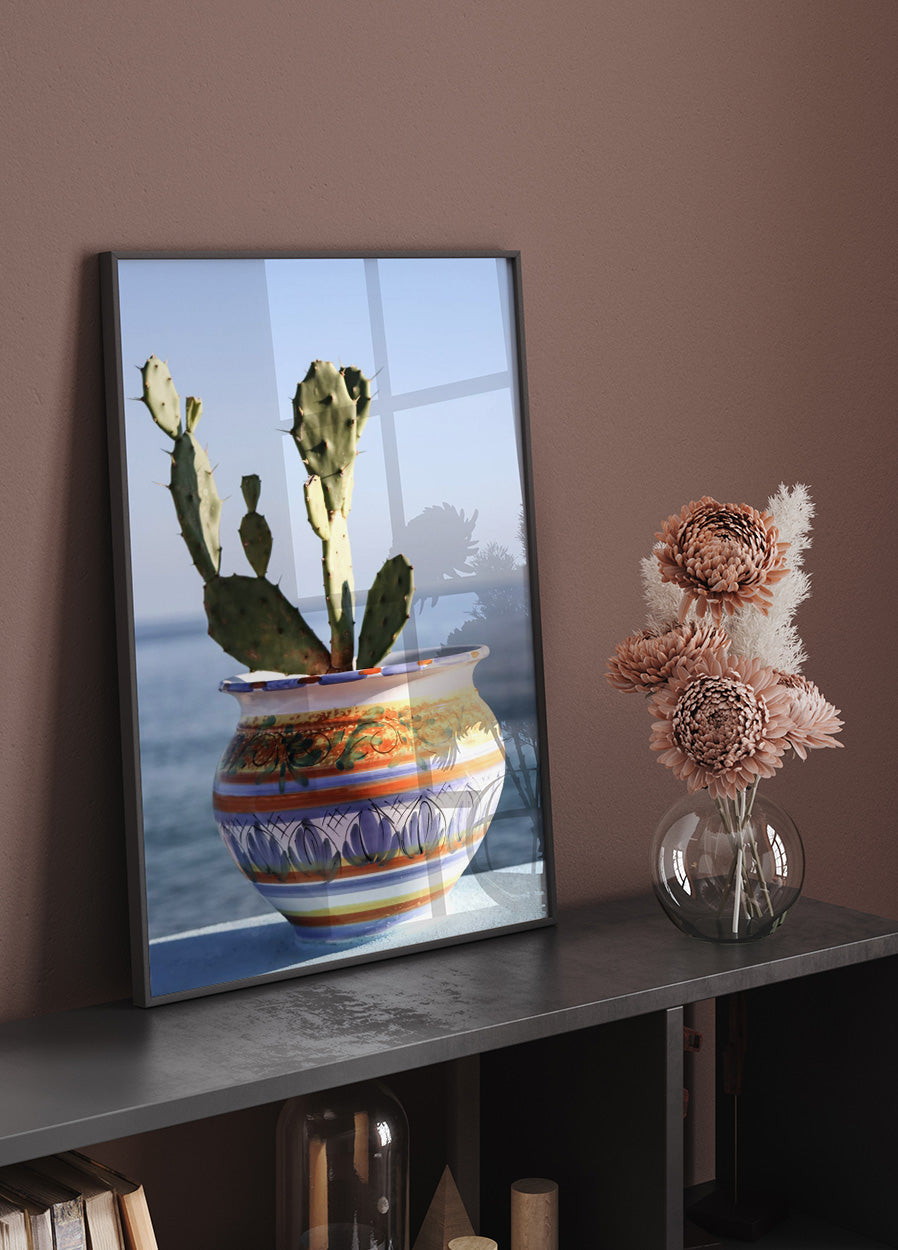 Succulent Vase Seaside Plakat - Posterbox.no