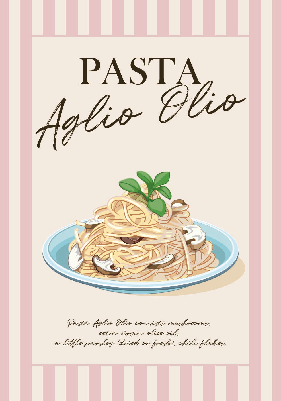 Poster Pasta Aglio Olio