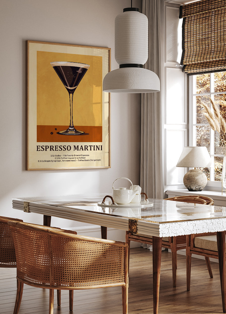 Espresso Martini Recipe Poster