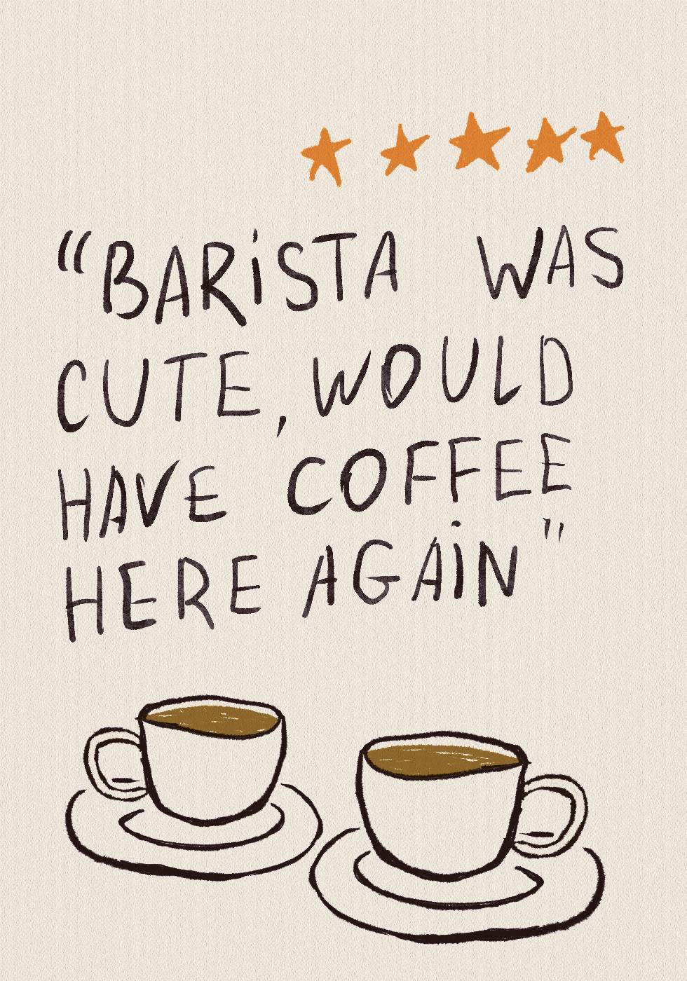 Barista war süß Poster