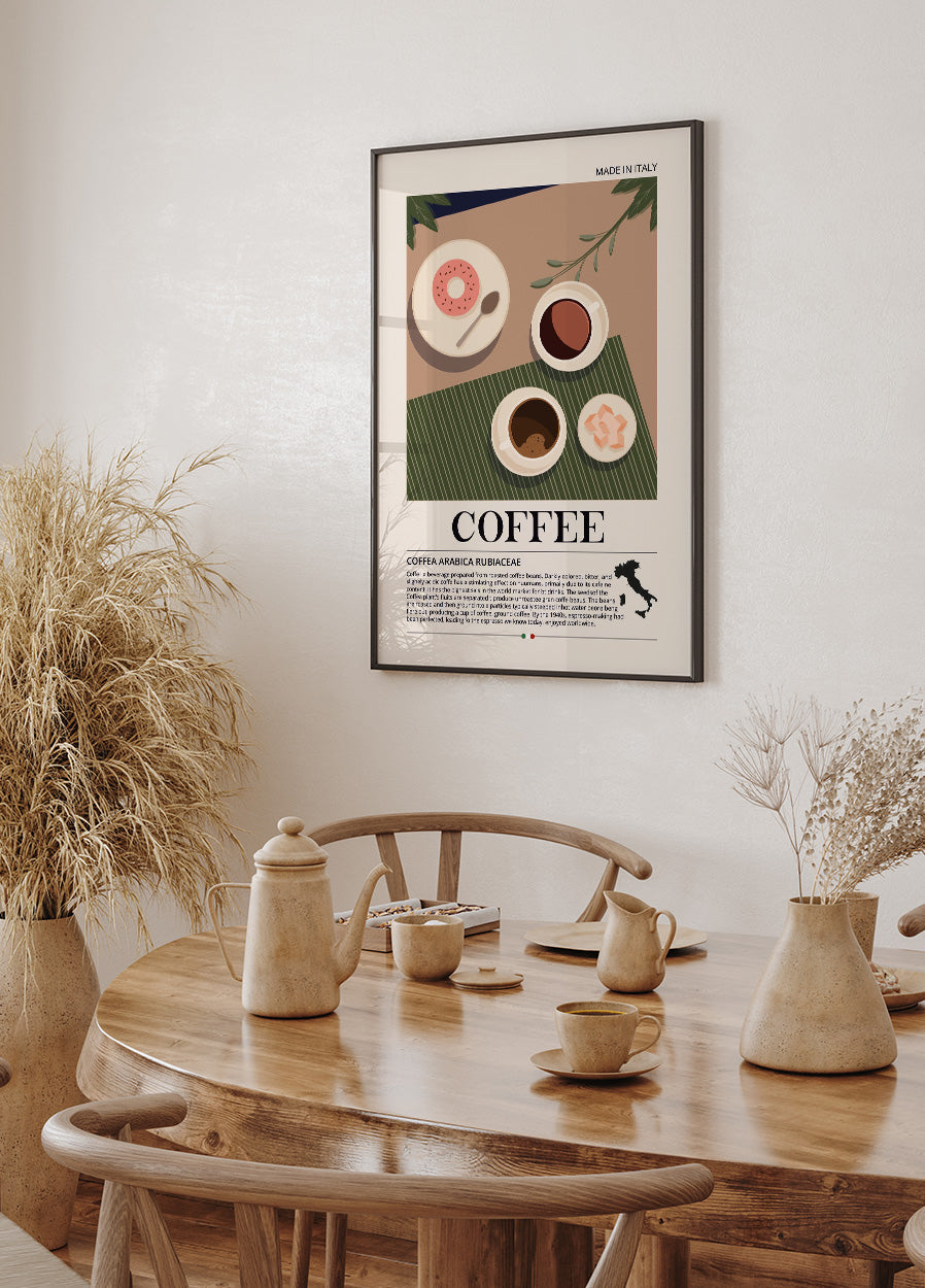 Kaffee aus Italien Poster