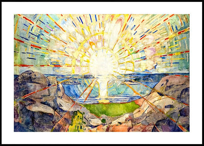 Die Sonne 1909 von Edvard Munch Poster