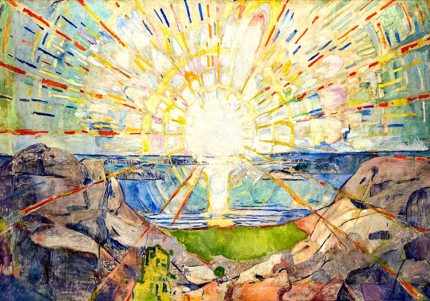 Die Sonne 1909 von Edvard Munch Poster