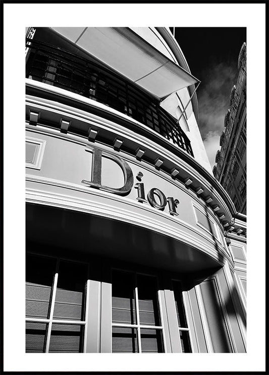 Beschilderungsplakat für den Dior-Store 