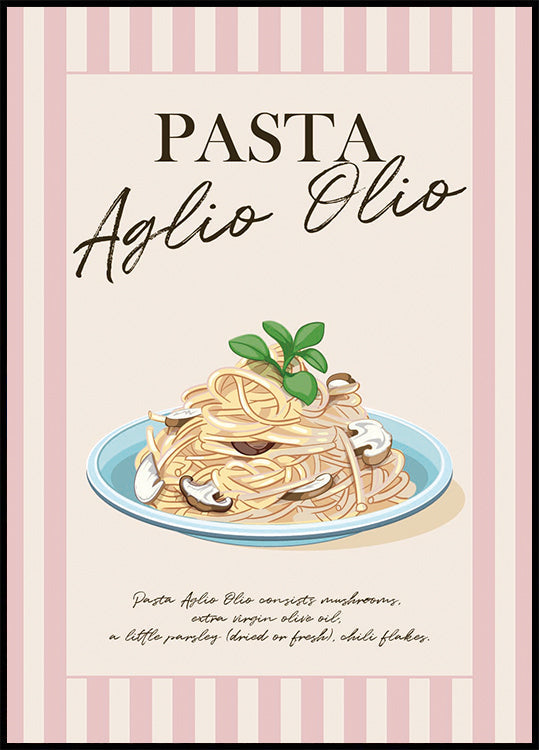 Poster Pasta Aglio Olio