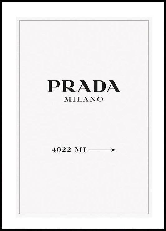 Prada Mailand Poster 