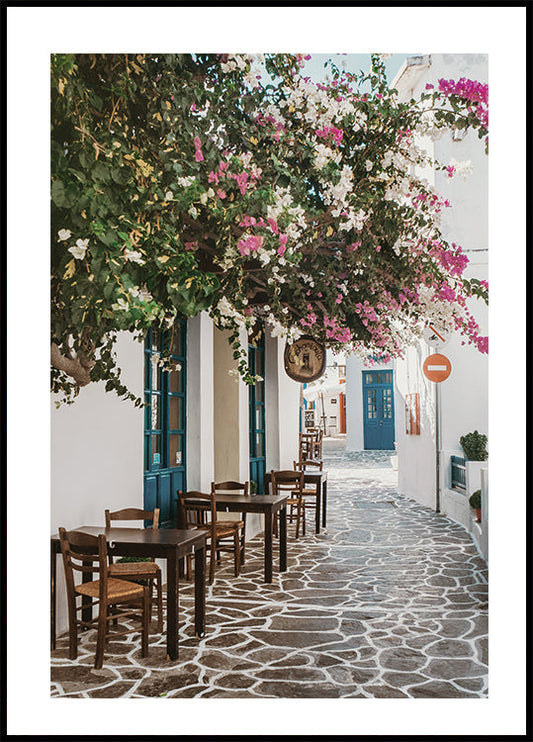 Poster Charmante Gasse in Milos