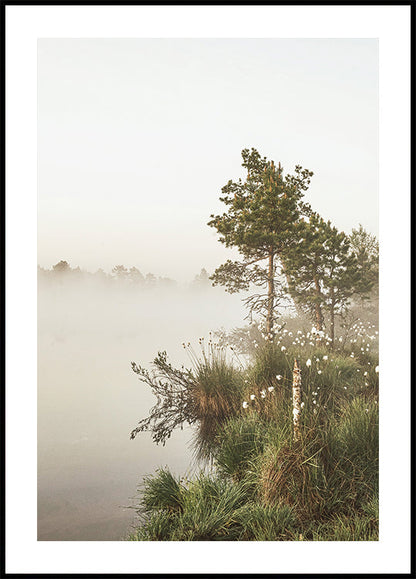 Nebliger Sommermorgen Poster 