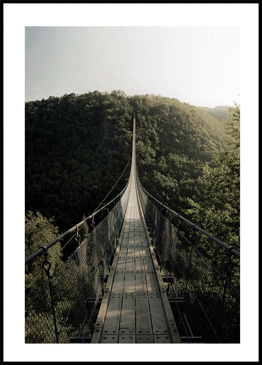 Poster Hängebrücke 