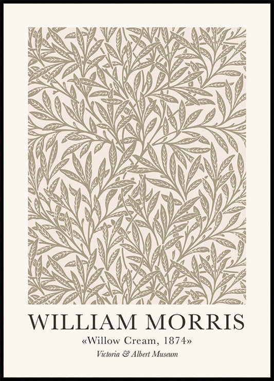 Poster „Wild Cream“ von William Morris &amp; Co. 