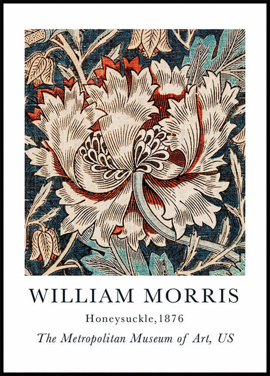 William Morris Geißblatt Poster