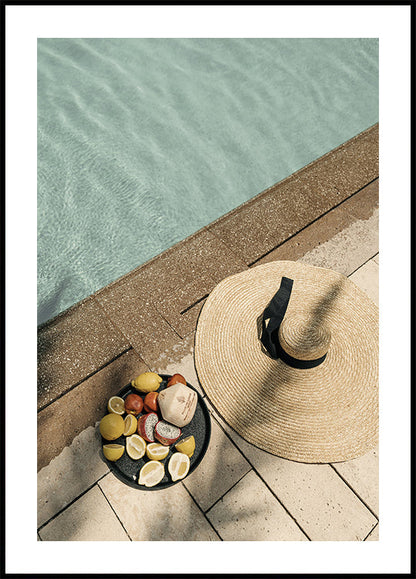 Poster Vergnügen am Pool 