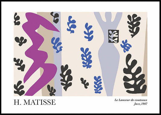 H. Matisse Der Messerwerfer Poster 