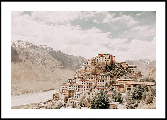 Key Monastery in the Himalayas Poster