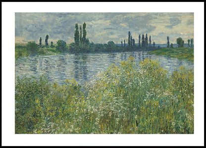 Ufer der Seine von Claude Monet Poster 