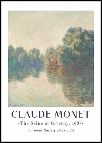 Poster Claude Monet - Die Seine bei Giverny 