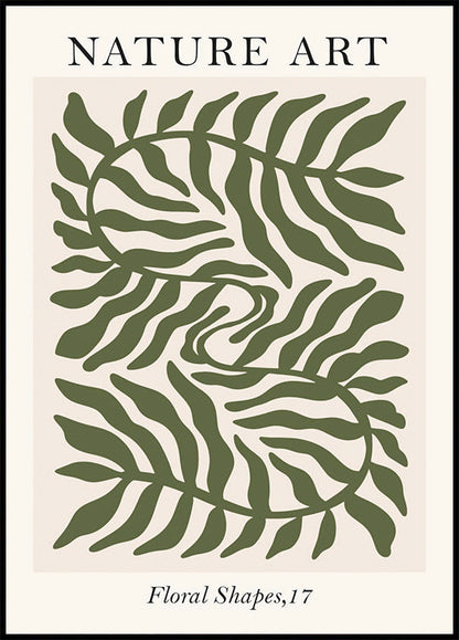 Naturkunst Blumenformen Poster 