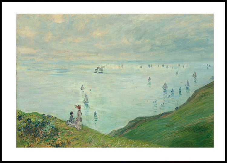 Klippen bei Pourville von Claude Monet Poster 