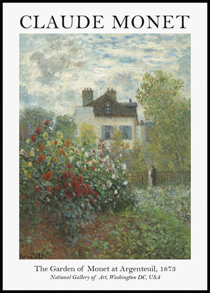 Monet-Garten in Argenteuil-Plakat 