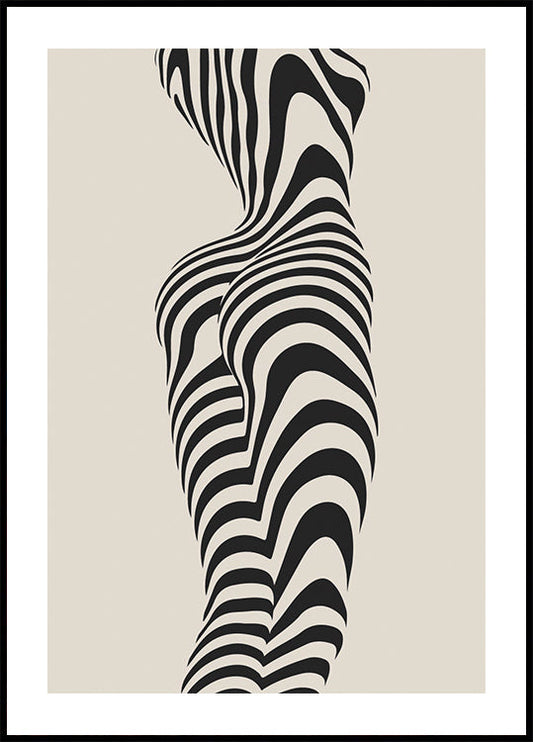 Abstract Woman Figure Poster