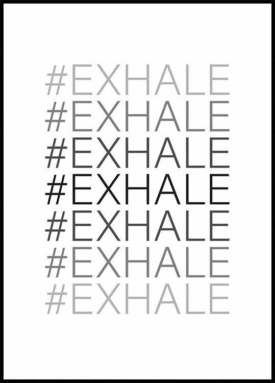 Hash Exhale Plakat - Posterbox.no