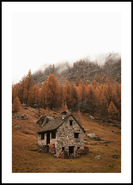 Autumnal Mountain Retreat Poster