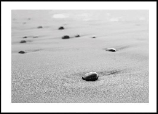 Poster Kleine Steine ​​am Strand 