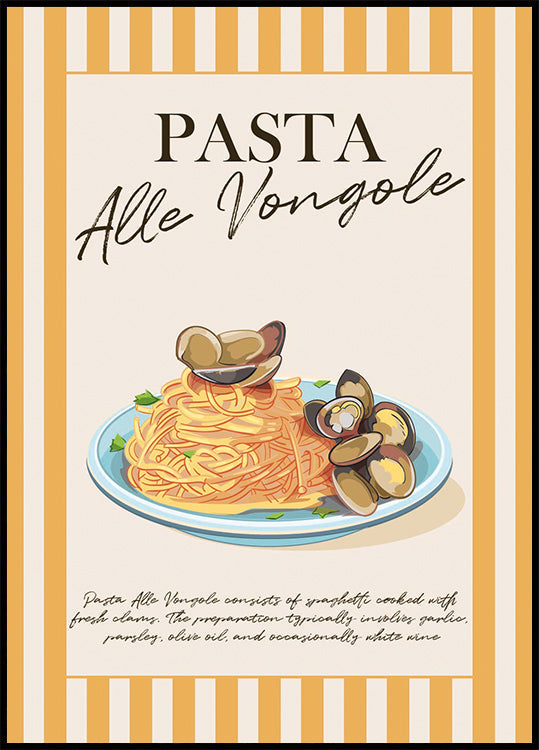 Poster Pasta Alle Vongole