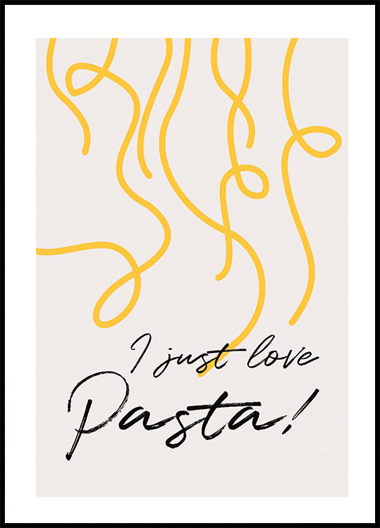 Ich liebe Pasta einfach Poster 