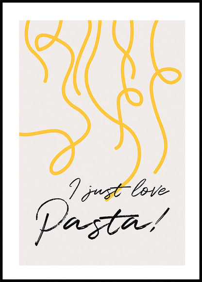 Ich liebe Pasta einfach Poster 