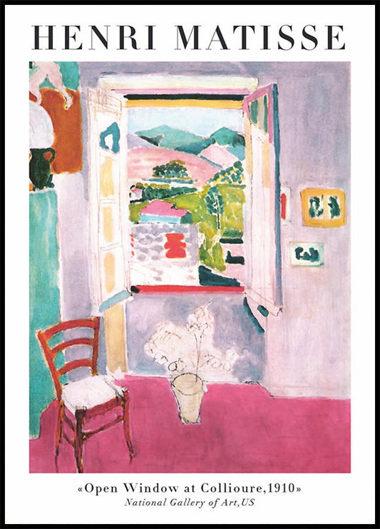 Henri Matisse - Offenes Fenster in Collioure Poster 