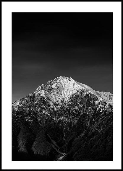 Poster Majestätischer schneebedeckter Berg