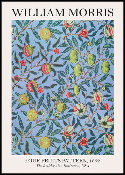 Poster „Vier Früchte“ von William Morris